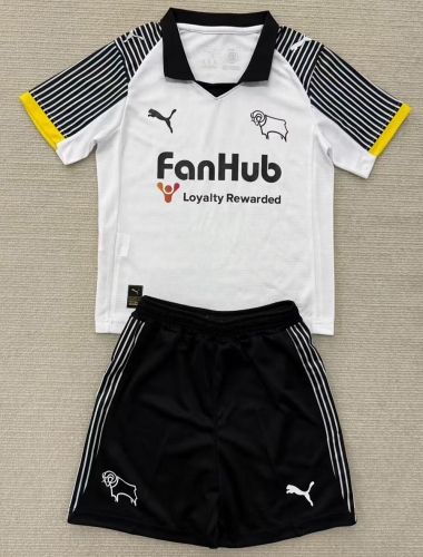 2526 Derby County home kids Soccer Jersey